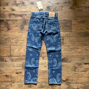 Levis Premium Lot 420 Snoop Dog Edition 501 Unreleased 30 x 32 Paisley Print